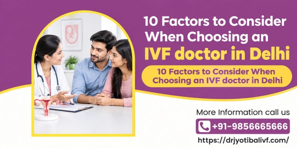 10 Factors to Consider When Choosing an IVF doctor in Delhi